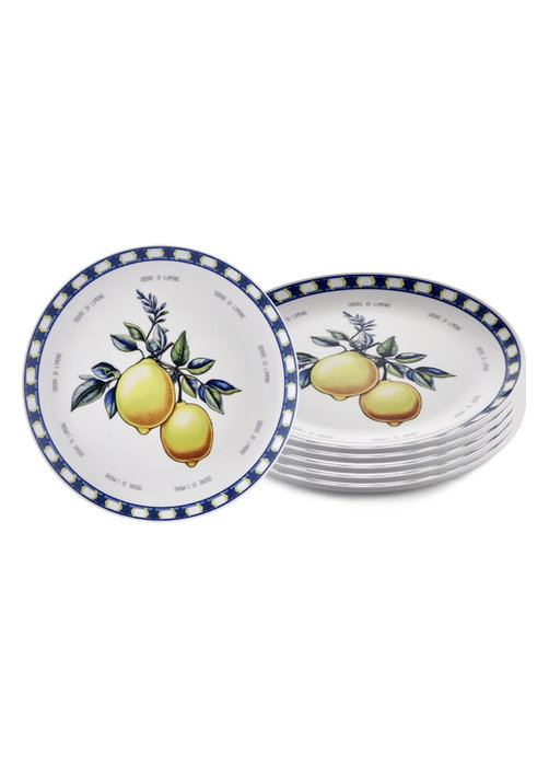 Hermia Juego de Platos de Servicio Amarillo (6 piezas) ODL0004